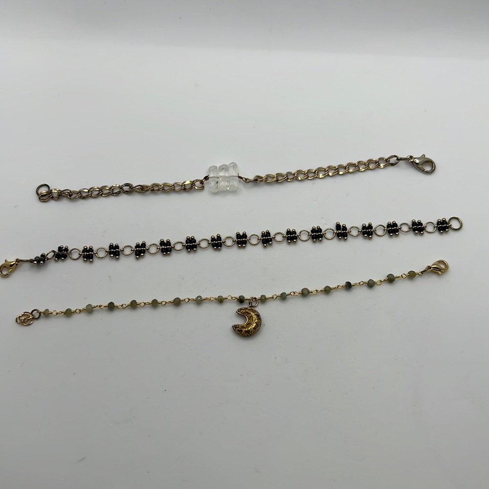 Set of 3 anklets/ bracelets by shesso